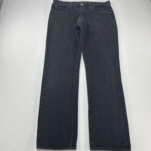 Agave Pragmatist Jeans Mens 36x34 Black Flannel Classic Straight Denim USA Made